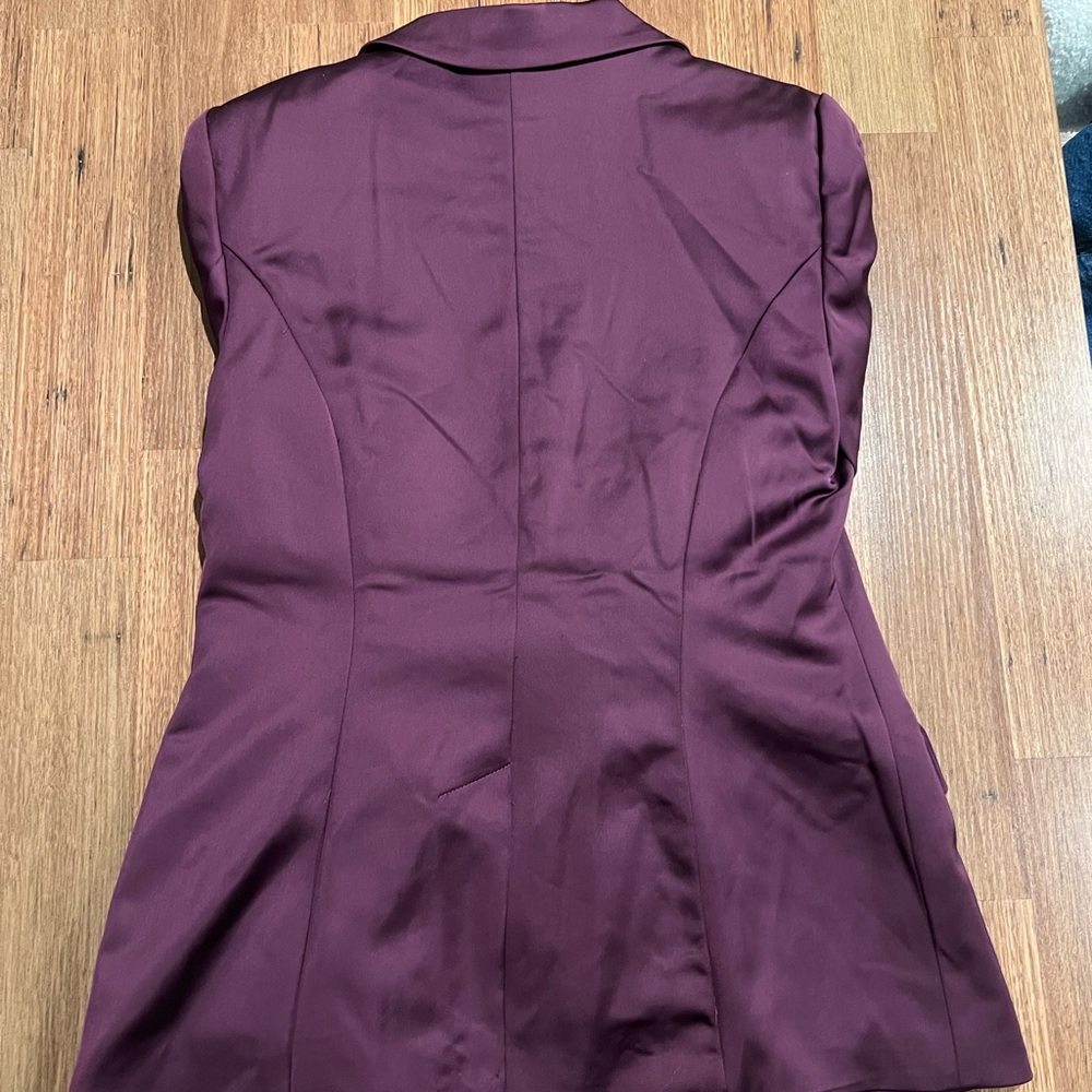 NWT White House Black Market Rich Purple Women's Blazer - Picture 4 of 5